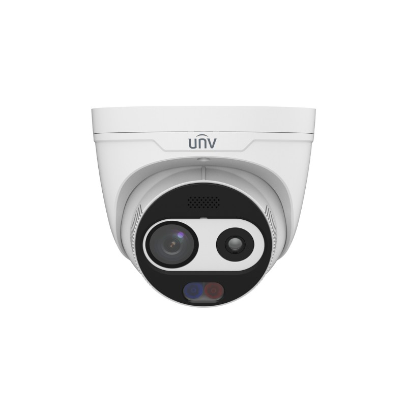 CÂMARA IP TURRET TÉRMICA 4MPX 4mm IV30m 256×192 3mm 120dB WDR TRI-GUARD2.0 LUZ AZUL/VERMELHA