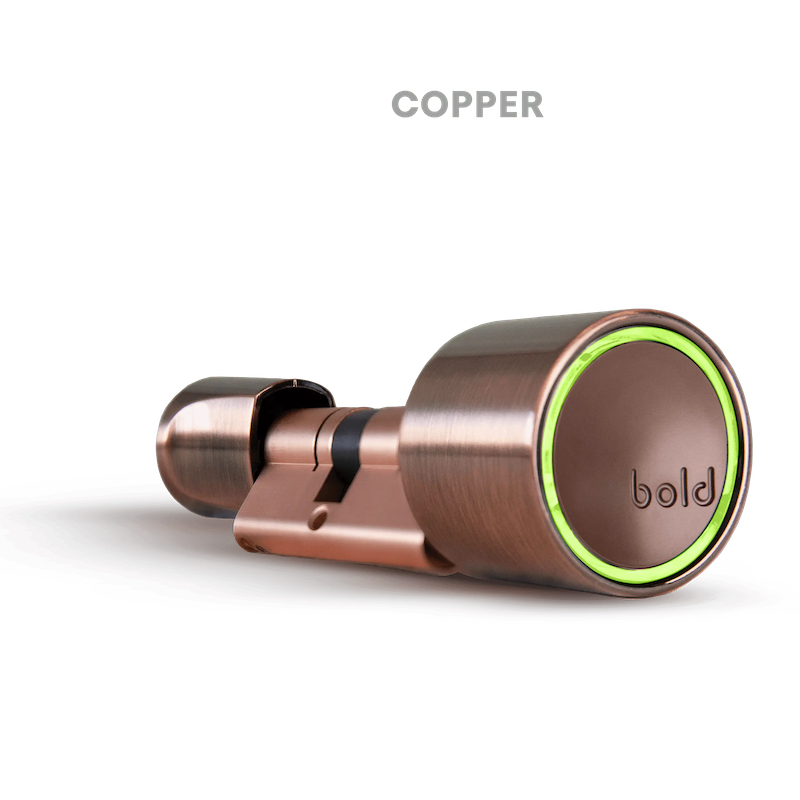 CILINDRO BOLD SMART LOCK IN 35mm MÁXIMO - OUT 30-45mm EDICIÓN LIMITADA COBRE