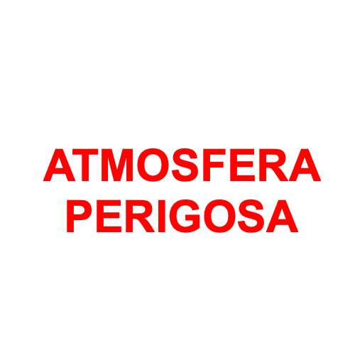 [ATMOS_PERIGOSA] SINAL VINIL AUTOCOLANTE ATMOSFERA PERIGOSA 70x180mm