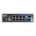 SWITCH INDUSTRIAL BCS BASIC 8xPoE 1Gbps 2xSFP 1Gbps 250W 