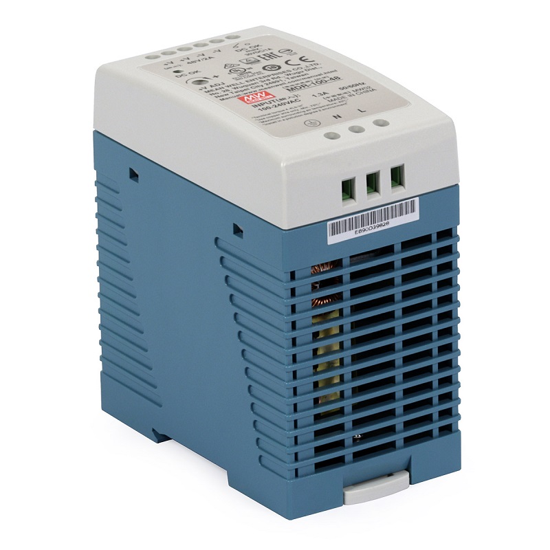 FONTE ALIMENTAÇÃO INDÚSTRIAL MDR-100-48 SMPS 48Vdc 100W CALHA DIN