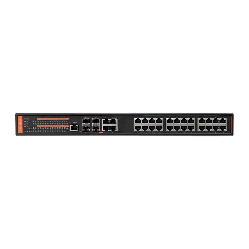 SWITCH GERIDO 24xPoE 1Gbps + 4xUPLINK 1Gbps + 4xUPSFP 1 Gbps 400W 802.3AF/AT