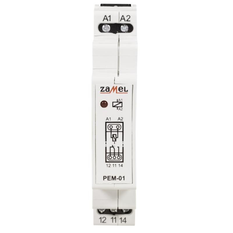 RELÉ MODULAR 1 INVERSOR 12Vac/dc