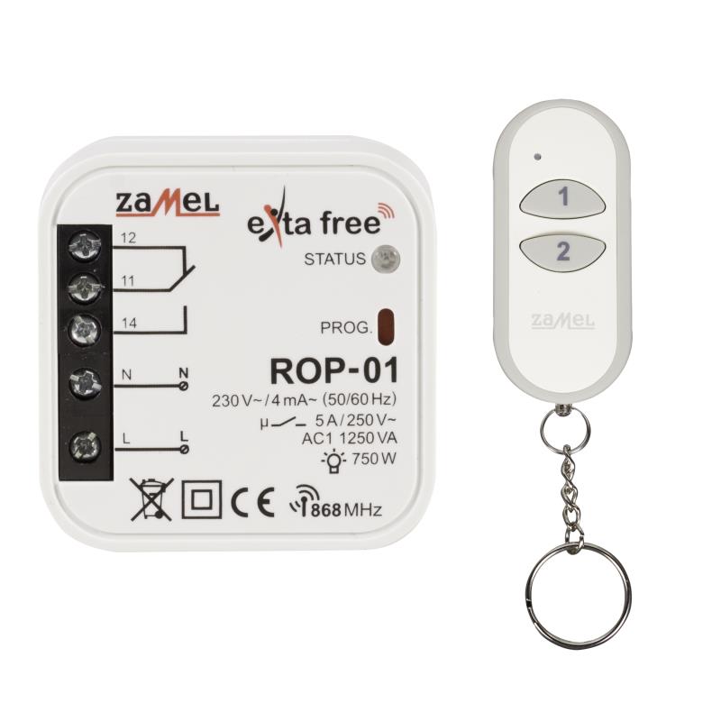 KIT DE CONTROL Y RECEPTOR UNIVERSAL DE 1 CANAL EXTA FREE