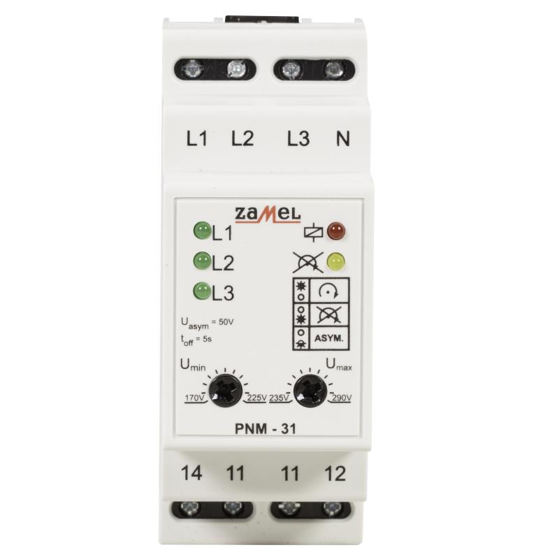 [ZMPNM31] RELÉ VOLTAJE MODULAR TRIFÁSICO