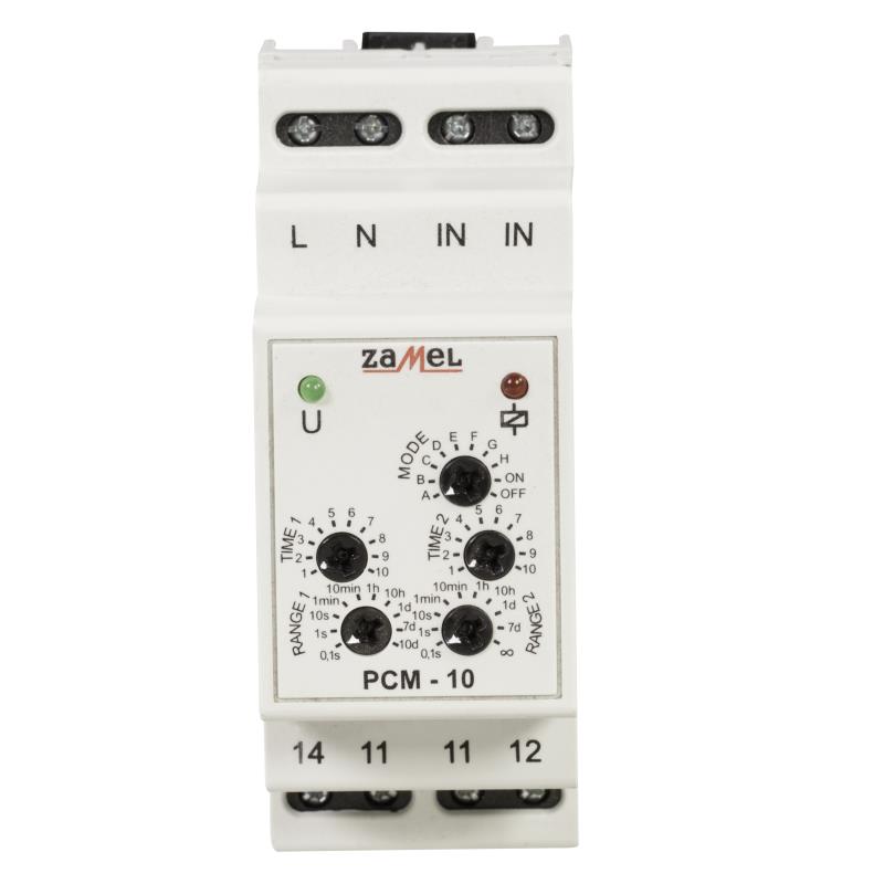 [ZMPCM10] RELÉ TEMPORIZADO MODULAR 10x MULTIMODO  2 TEMPORIZACIONES