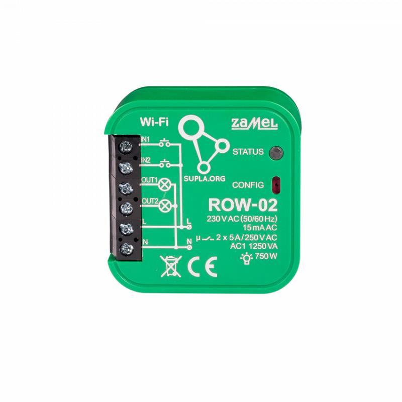 RECEPTETOR Wi-Fi 2 CANALES SUPLA PARA CAJA DE EQUIPO