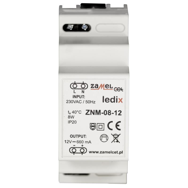 [ZMZNM0812] FUENTE DE ALIMENTACIÓN MODULAR LED 12Vdc 8W