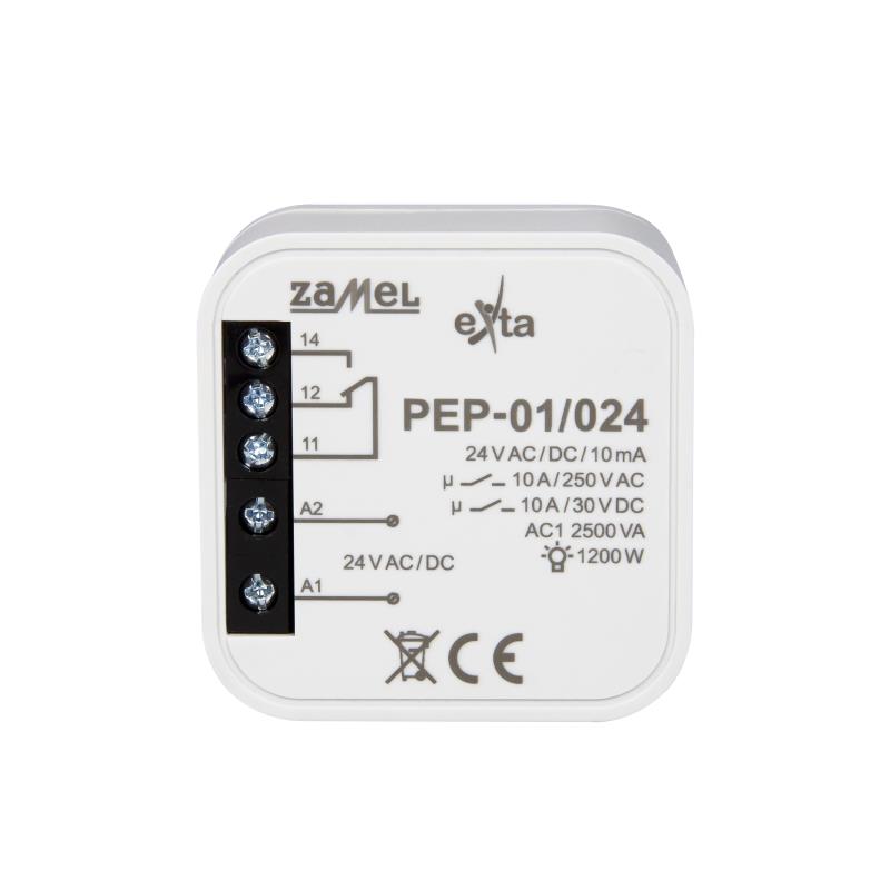 RELÉ 1 INVERSOR 10A 24Vac/dc PARA CAJA DE EQUIPO