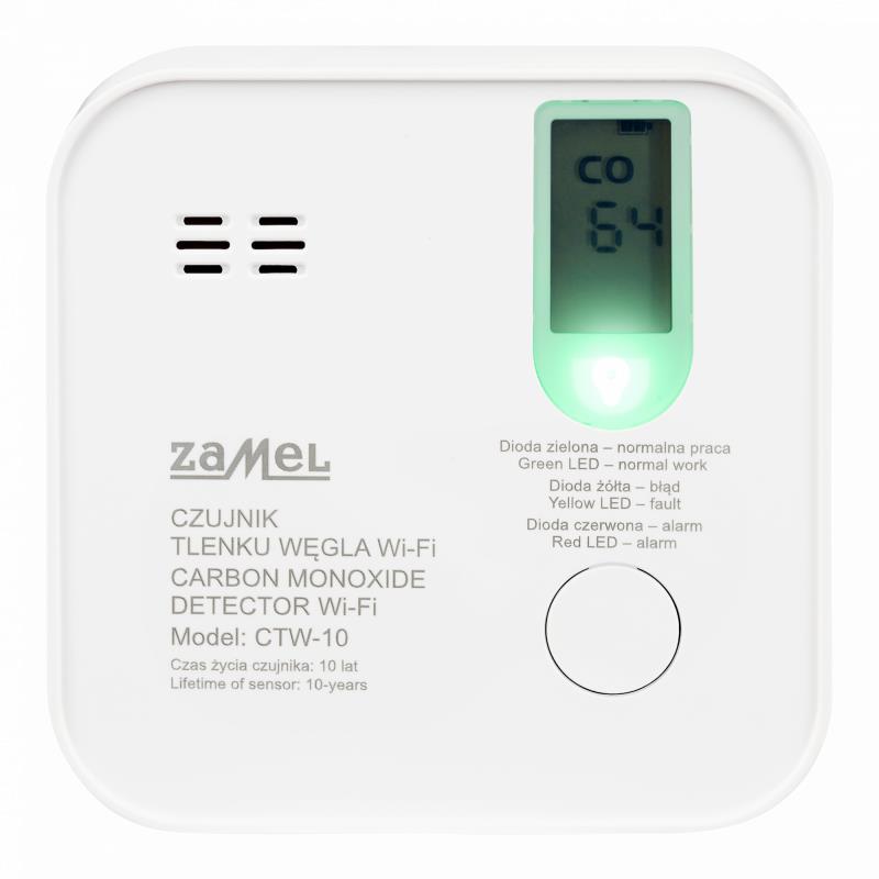 DETECTOR MONÓXIDO DE CARBONO A PILHAS Wi-Fi TUYA