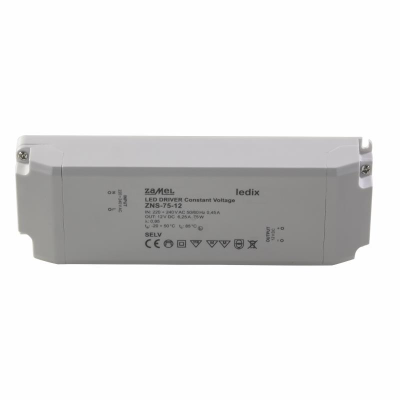 [ZMZNS7512] FONTE ALIMENTAÇÃO LED SLIM 12Vdc 75W