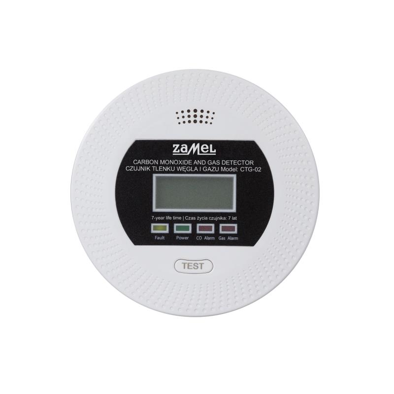 [ZMCTG02] DETECTOR GÁS & MONÓXIDO CARBONO 5Vdc + BATERIA BACKUP