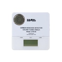 DETECTOR MONÓXIDO CARBONO A BATERÍA CON PANTALLA Y BOTÓN DE PRUEBA