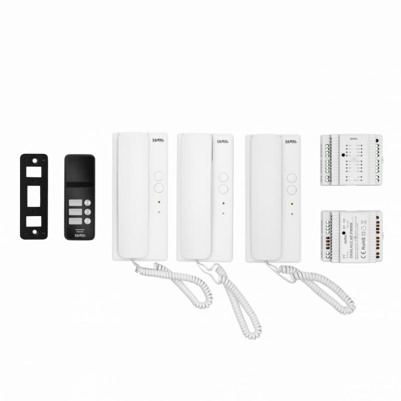 [ZMAS103A] KIT AUDIO TRIFAMILIAR SISTEMA DOS HILOS