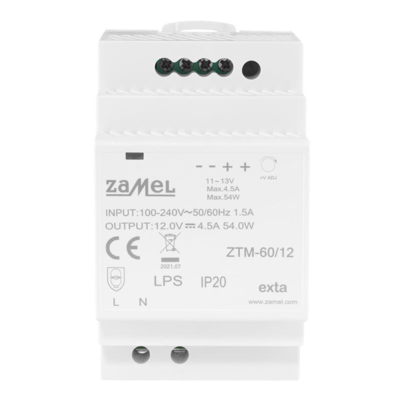 [ZMZTM6012] FUENTE ALIMENTACIÓN MODULAR IMPULSO 60W 12Vdc 5A