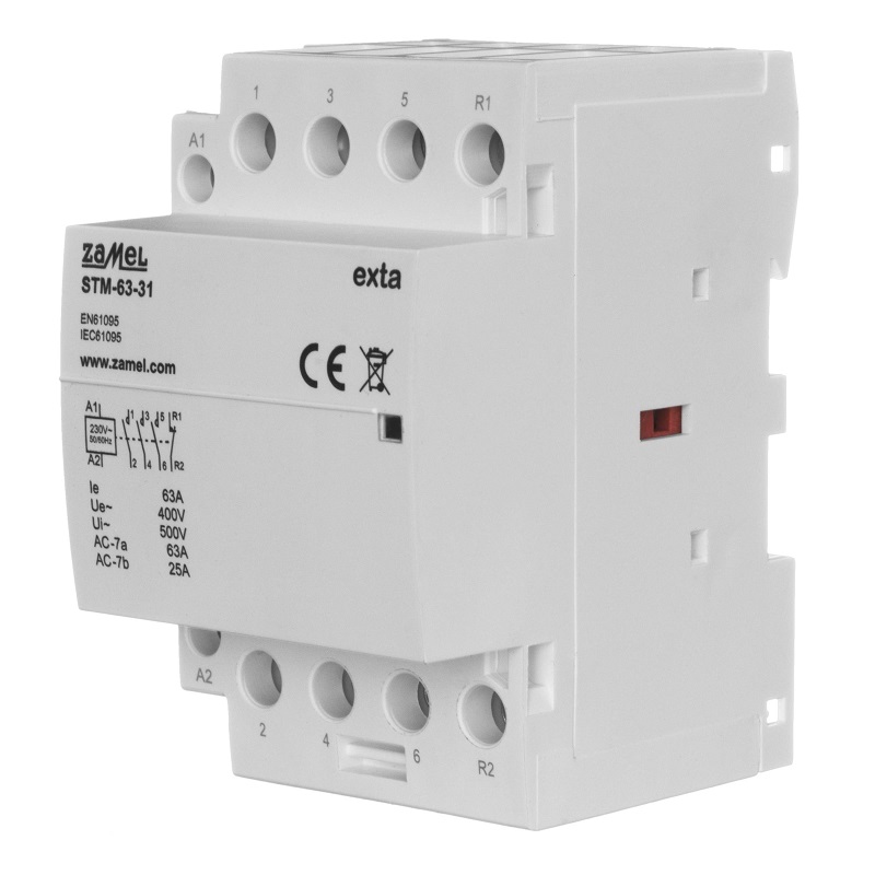 CONTACTOR MODULAR ELECTROMAGNÉTICO 63A 3xNA + 1xNC 230Vac
