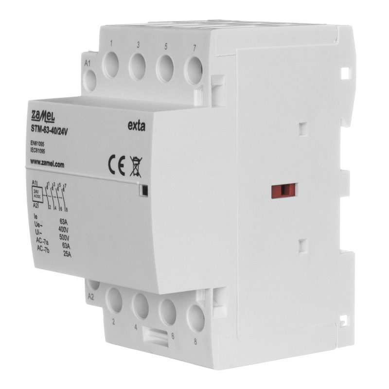 [ZMSTM634024V] CONTACTOR MODULAR ELECTROMAGNÉTICO 63A 4xNA 24Vac/dc