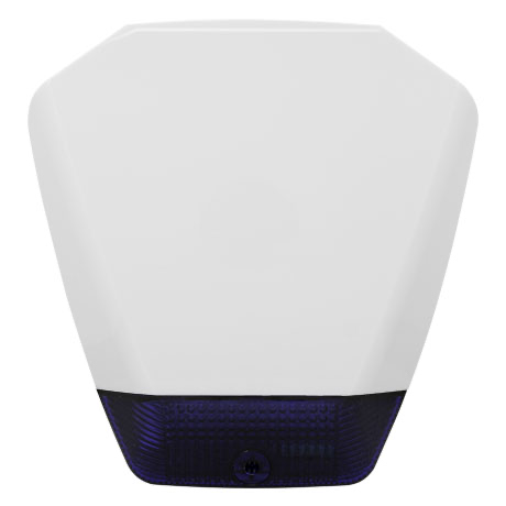 SIRENE ESX SHIELD GRAU 2 FRENTE BRANCA LENTE AZUL
