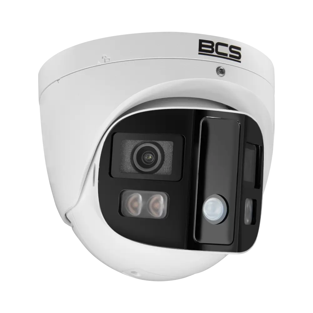 CÂMARA IP DOME BCS POINT 8MPX 2.8mm IV30m 130dB AI BRANCA