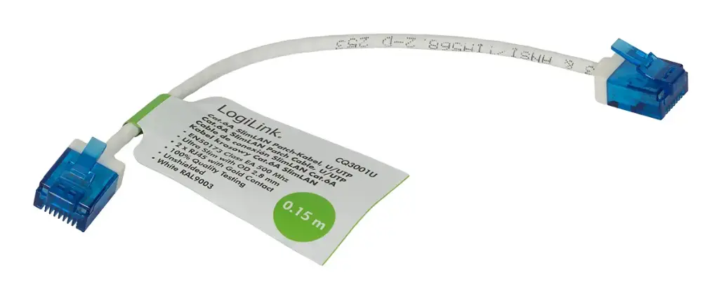 0.15m CABO U/UTP PATCHCORD CAT.6A BRANCO