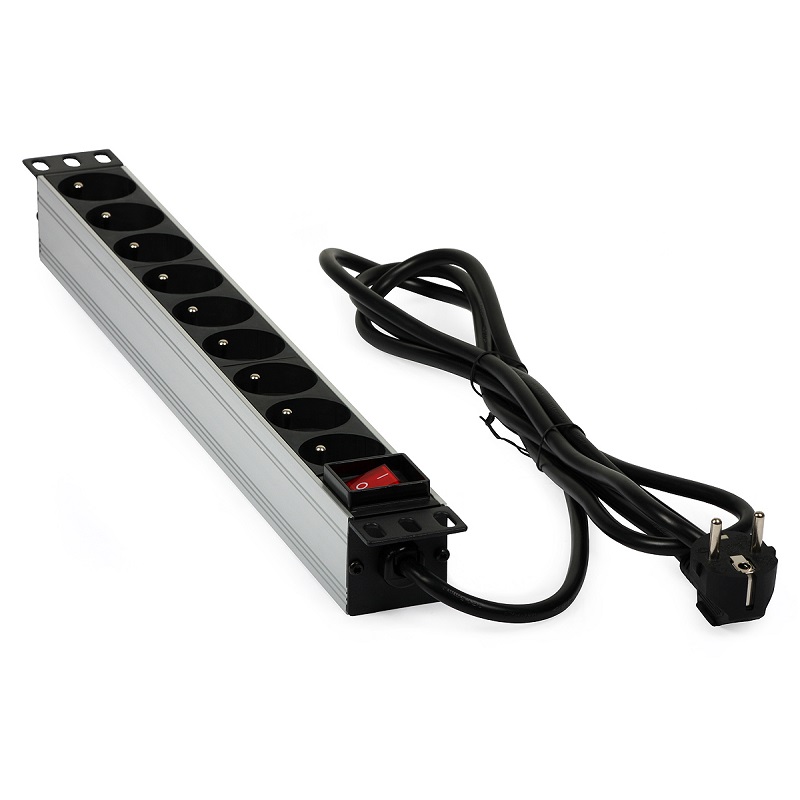 EXTENSIÓN 19" RACK 9xTOMAS 230Vac