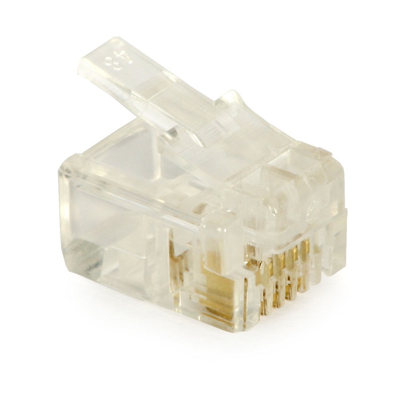 100x FICHA RJ11 6P4C