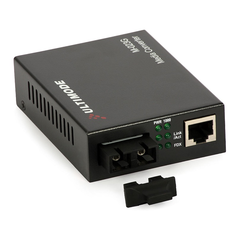 [DPL10025] CONVERSOR ETHERNET MULTIMODO M-023G 1Gbps 2xFIBRAS 2km