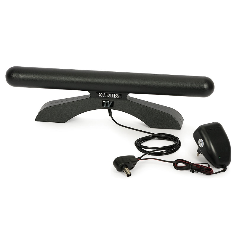 ANTENA TV INTERIOR CON AMPLIFICADOR SONUS