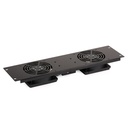 PANEL VENTILACIÓN FRONTAL 2xVENTOINHAS 19" RACK