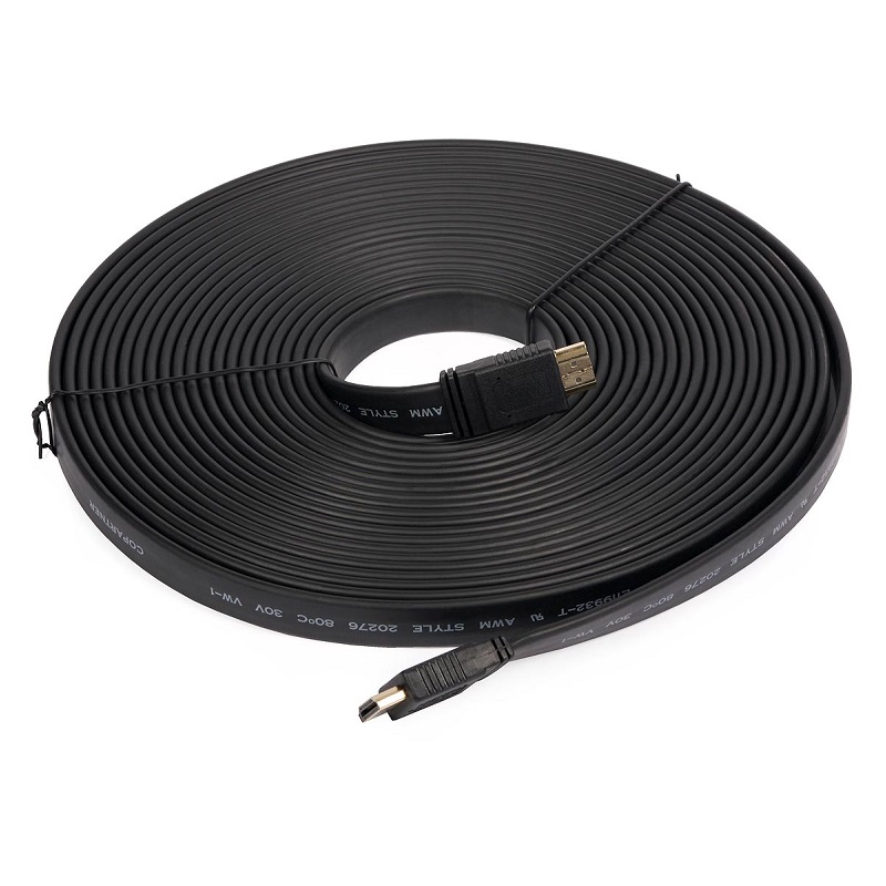 10m CABO HDMI-HDMI 28AWG V1.4 FLAT