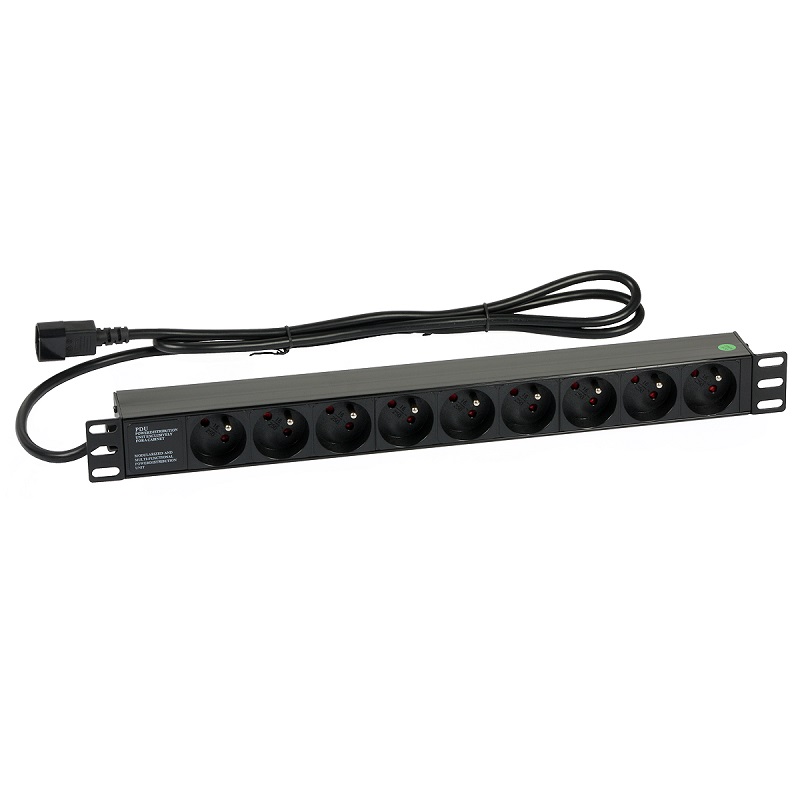 EXTENSÃO 19" RACK 9xTOMADAS 230Vac IEC320C13/UPS