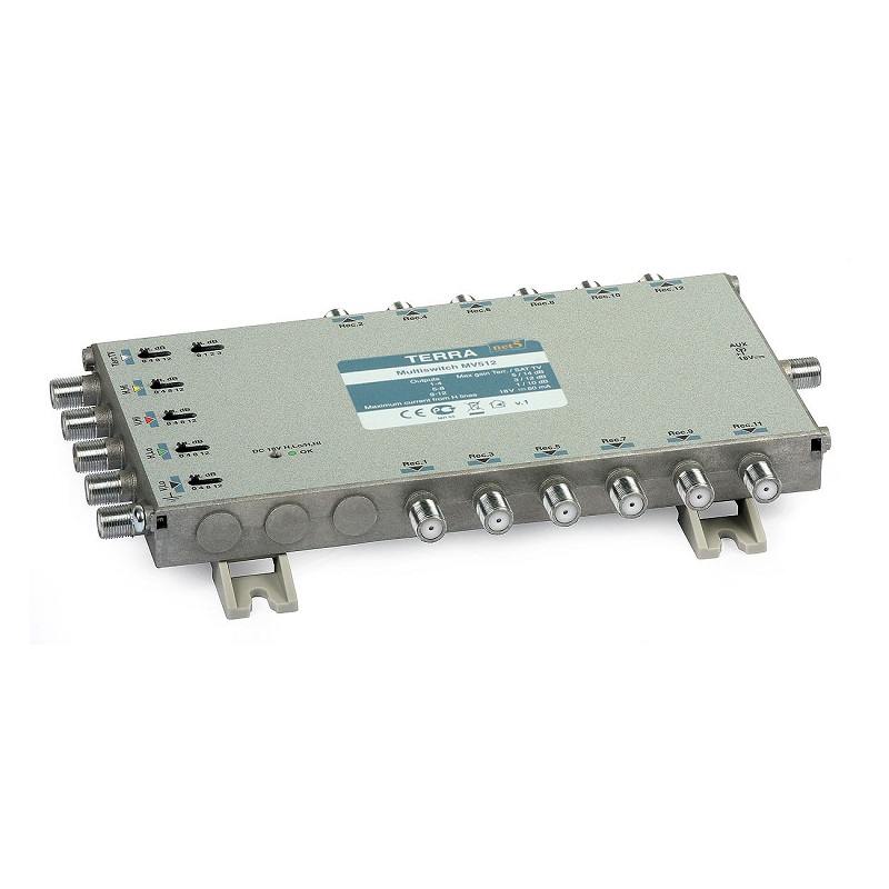MULTISWITCH MSV-512 5xENTRADAS 12xSAÍDAS AJUSTE GANHO