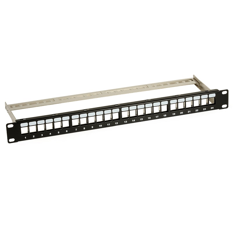 PAINEL PATCH PARA 24x KEYSTONE 19" RACK