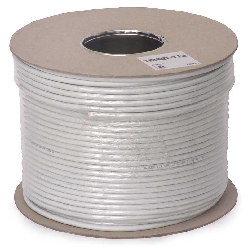 [DPE1015_200] 200m CABLE COAXIAL 75 Ohm TRISET-113 1.13/4.8/6.8 