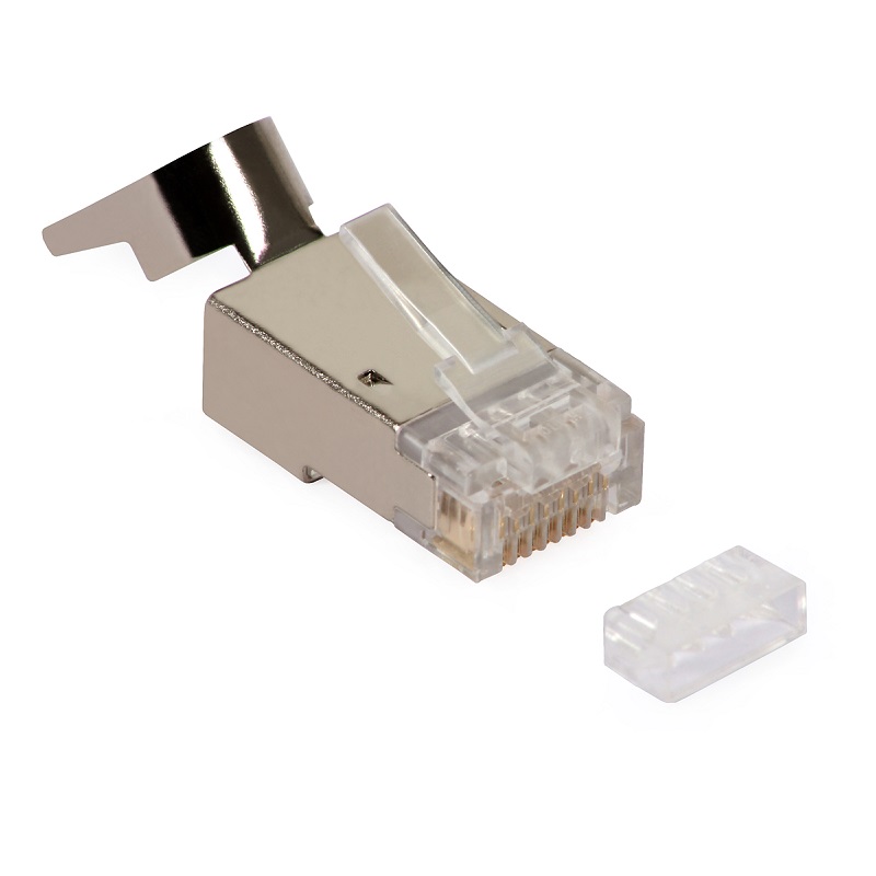 10x CONECTOR BLINDADO RJ45 CAT.6A/7/7A/8.1