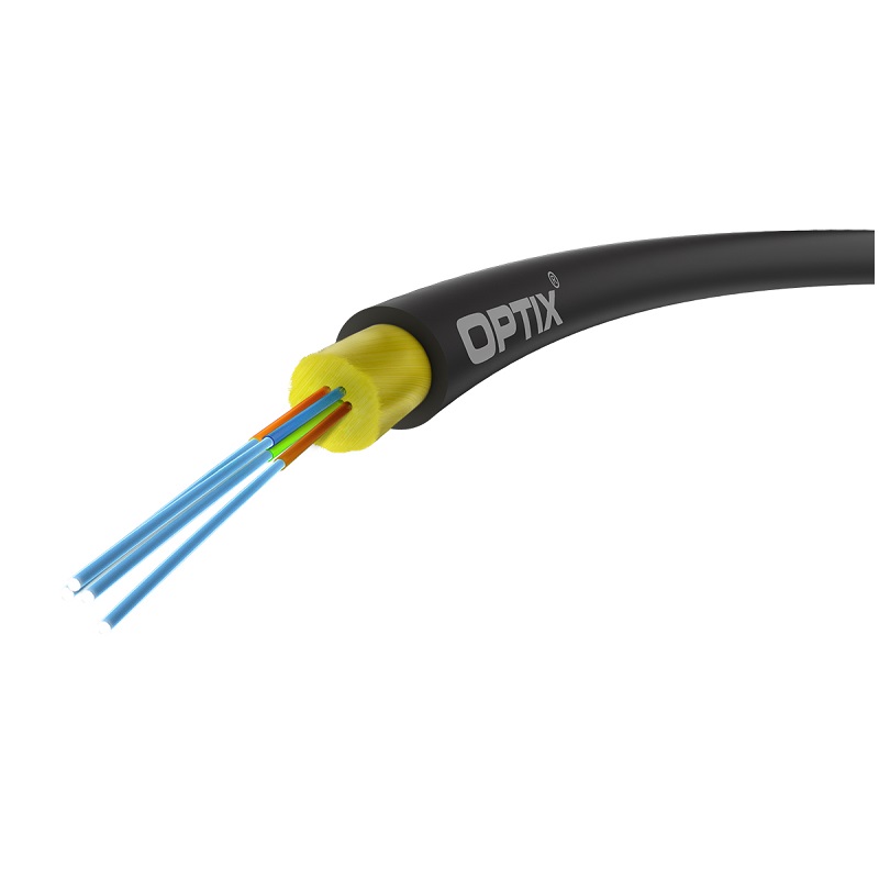 CABO FIBRA ÓPTICA MONOMODO UNIVERSAL OPTIX 4xFIBRAS 4x9/125 ITU-T G.657.A2 Fca