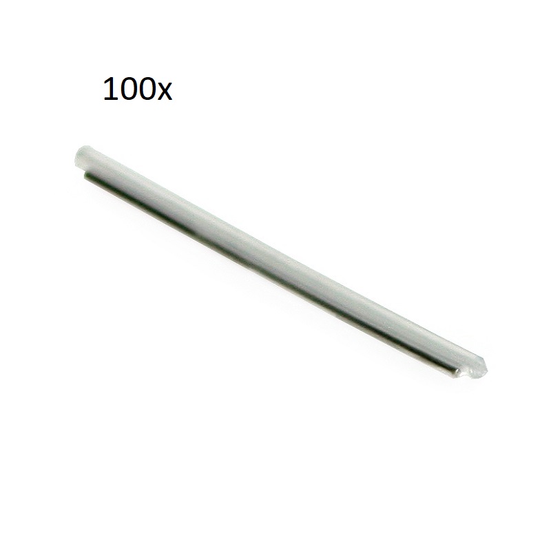 100x TUBO TERMO RETRÁTIL EMENDAS FIBRA ÓTICA 60mm