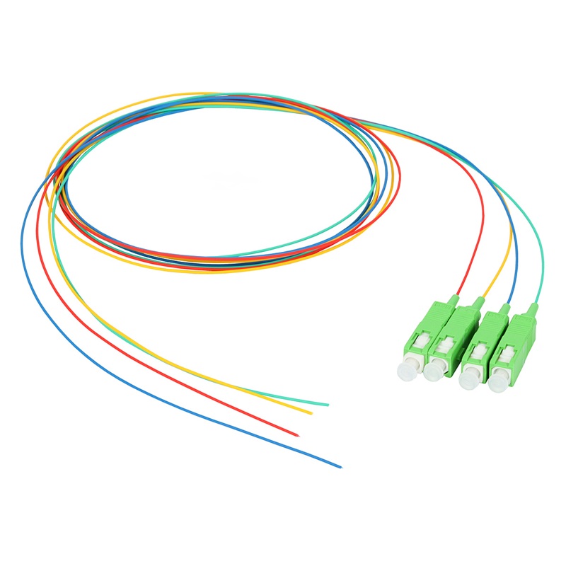 4x PIGTAIL MONOMODO PG-271A-1 SC/APC G.657.A1 ROJO/VERDE/AZUL/AMARILLO CON 1m