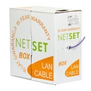 305m CABO CAT 6 NETSET BOX U/UTP INTERIOR VIOLETA Eca