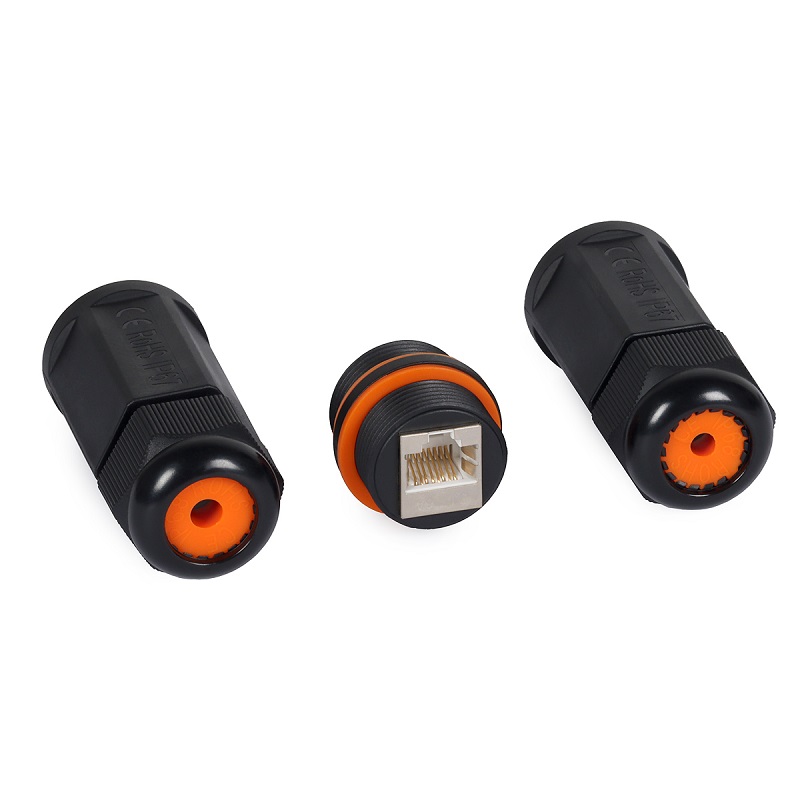 ACOPLADOR RJ45 CAT.6A BLINDADO IMPERMEABLE