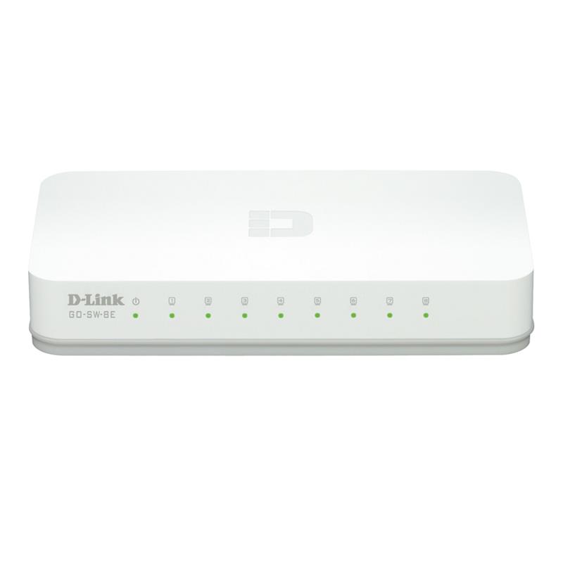 [DLGO-SW-8E] CONMUTADOR 8 PUERTAS D-LINK GO-SW-8E 10/100Mbps