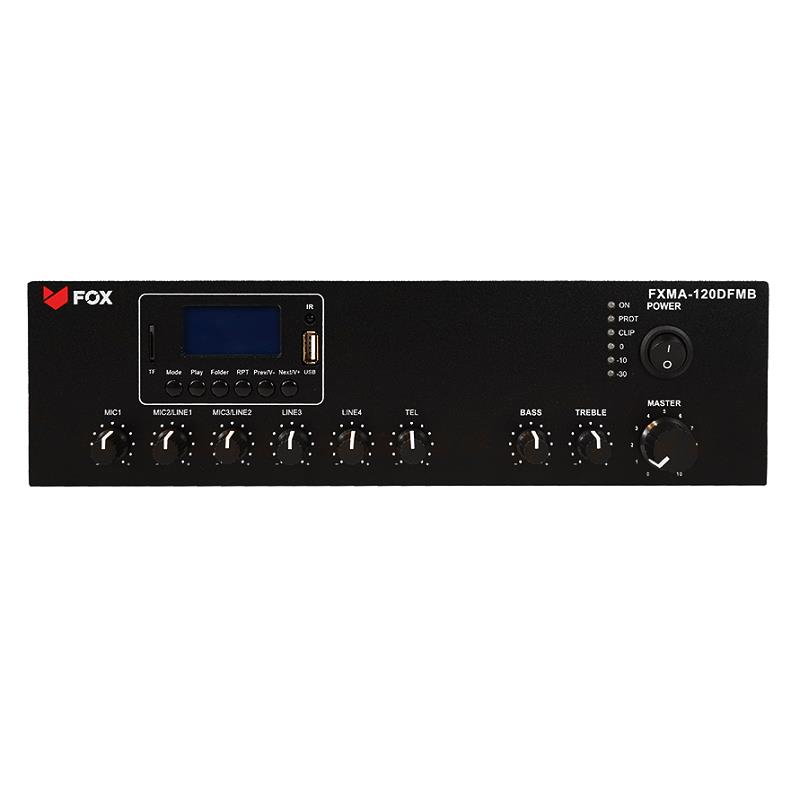 [FXMA-120DFMB] AMPLIFICADOR/MEZCLADOR BLUETOOTH RADIO FM REPRODUCCIÓN MP3 DAB+  120W
