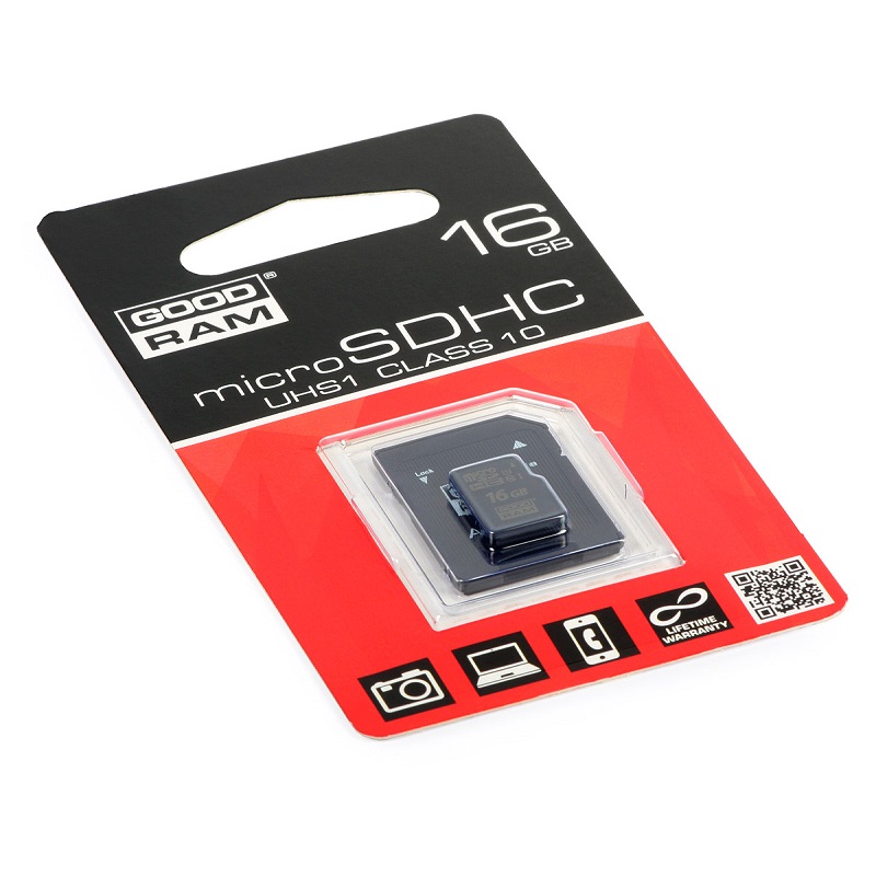 GOODRAM MICROSDHC 16GB UHS-I CLASS 10 CON ADAPTADOR