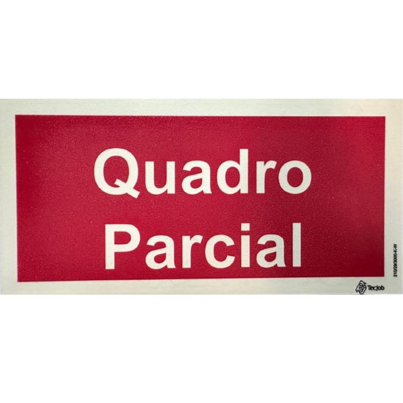 [I0604] SINAL FOTOLUMINESCENTE QUADRO PARCIAL 200x100mm