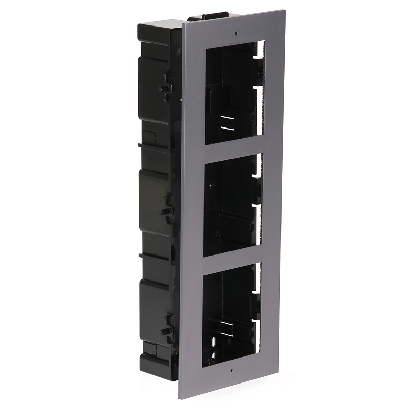 ARO DE ENCASTRAR 3 MÓDULOS DS-KD-ACF3 HIKVISION V.2