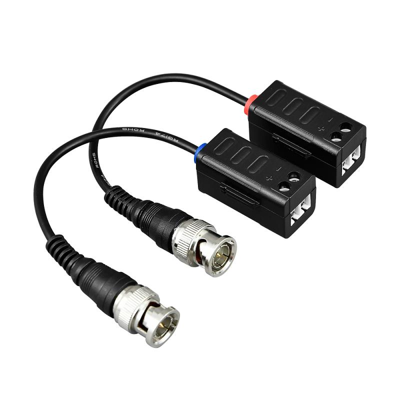 BALUN VIDEO TR1S BNC MACHO CABO ATÉ 8MP