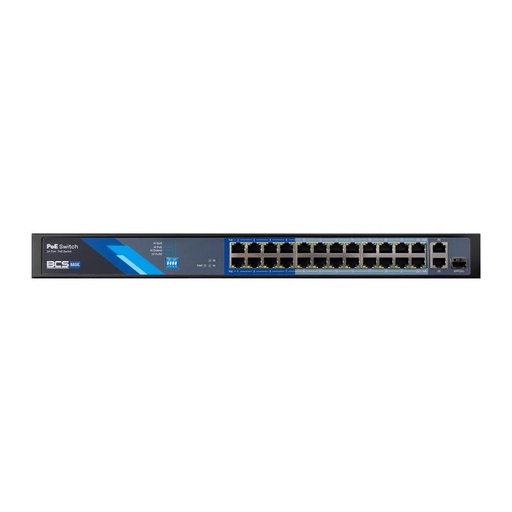 [BCS-B-SP2402G-1SFP] SWITCH BCS BASIC 24xPoE 100Mbps + 1xUPSFP 1Gbps 250W 802.3AF/AT