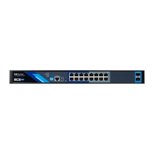 [BCS-B-SP16G-2SFP-M] CONMUTADOR BCS BASIC GESTIONADO 16xPoE 1Gbps + 2xUPSFP 1Gbps 802.3 AF/AT