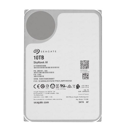 [ST10000VE] HDD DISCO SKYHAWK 10TB 256MB 7.2K 3.5" SATA
