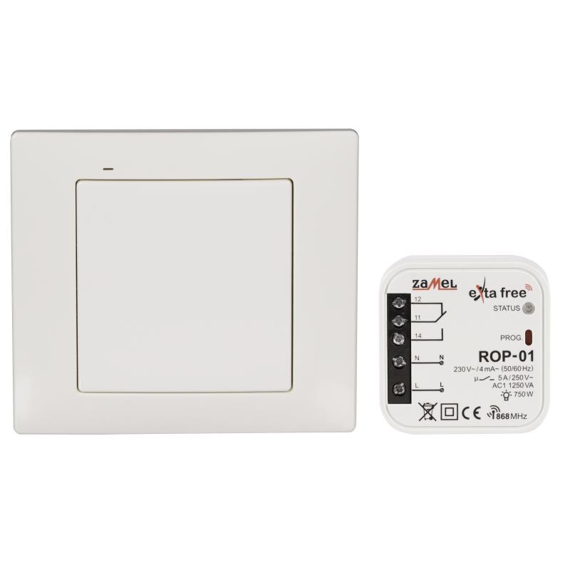 [ZMRZB01] KIT DE TRANSMISOR Y RECEPTOR PARA CONTROL DE ILUMINACIÓN - 1 CANAL EXTA FREE